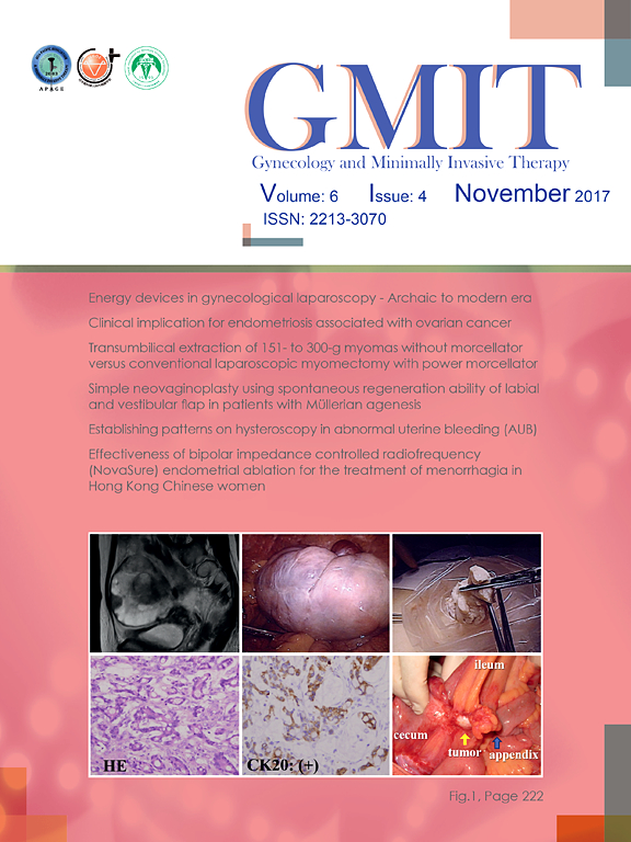 Go to journal home page - Gynecology and Minimally Invasive Therapy